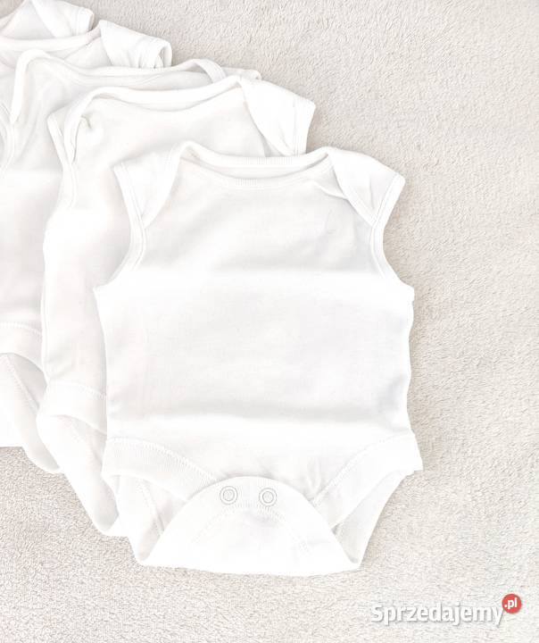 Białe body bez rękawów 50 56 Primark bawełna Szczecin