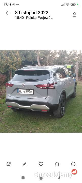 Nissan Qashqai polski salon