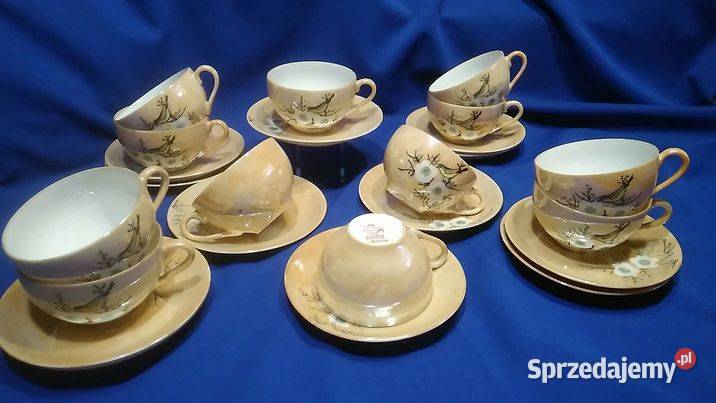 Filiżanki Japan porcelana cienka sygnowana Słupca
