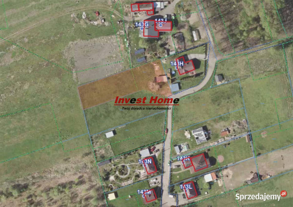 sprzedaży działki Bełk 1691m2 Sprzedaż