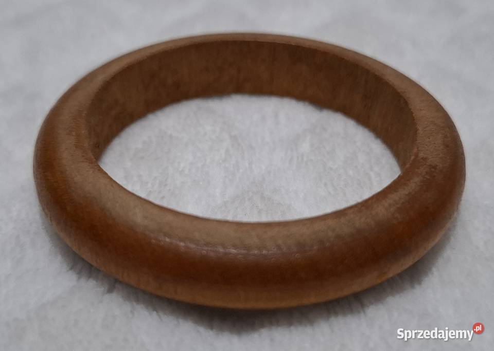 Drewniane kółko karnisza brązowe karnisz 40mm 1 Czeladź