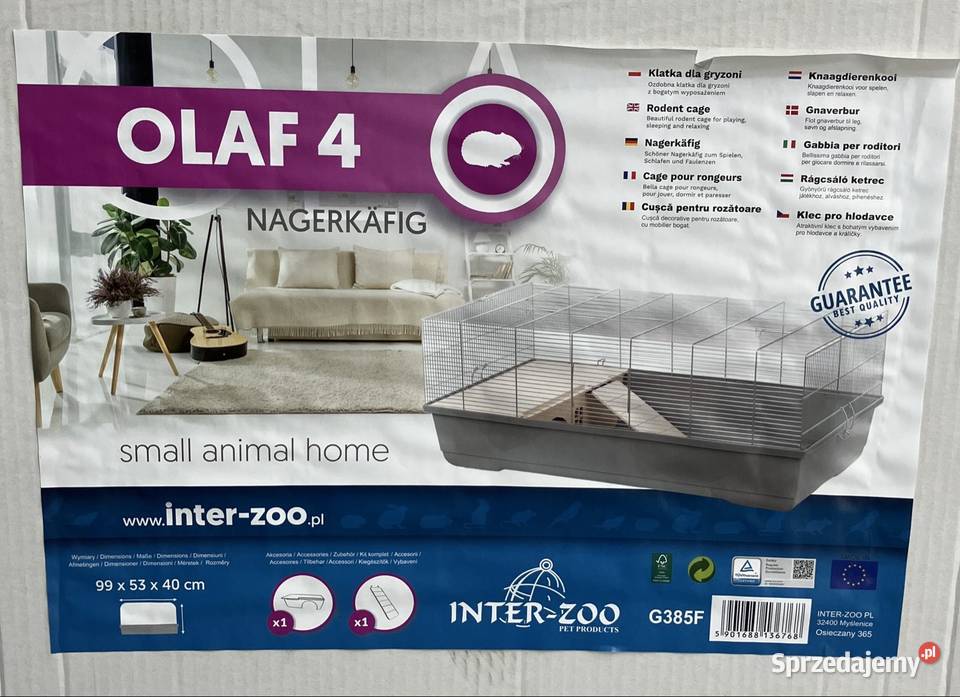 Klatka chomika gryzoni Inter Zoo OLAF 4 99 x 53 małopolskie Kraków