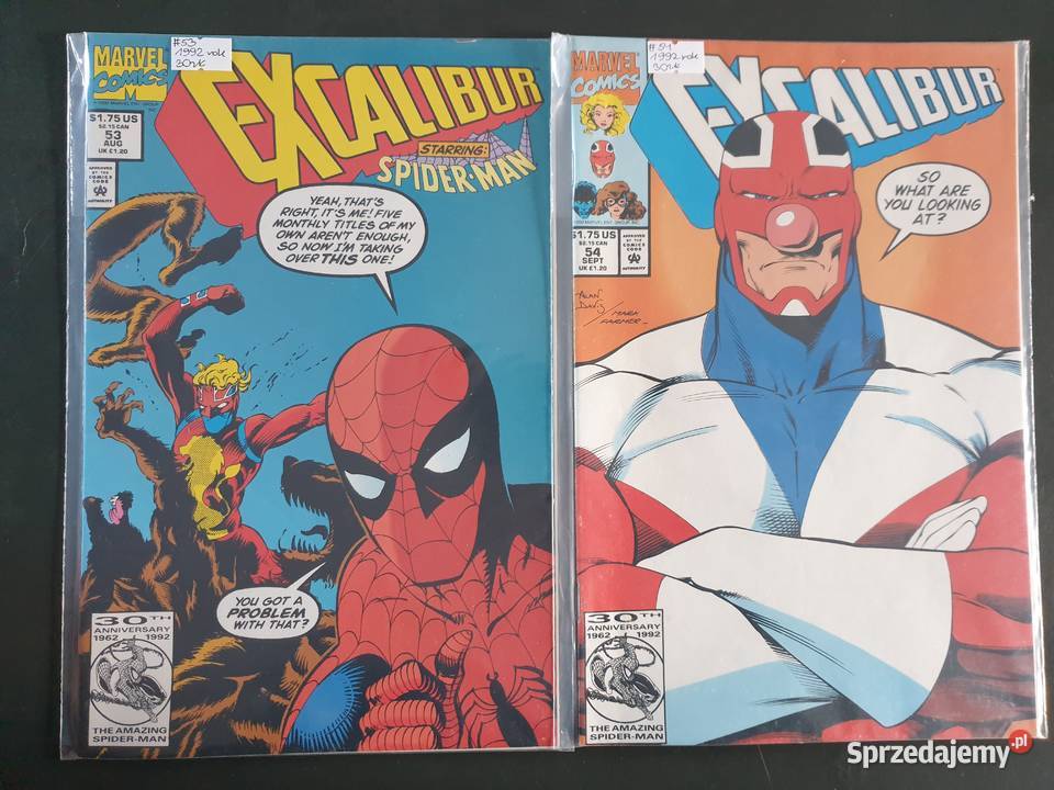 Excalibur 5 komiksów Marvel USA Gdynia