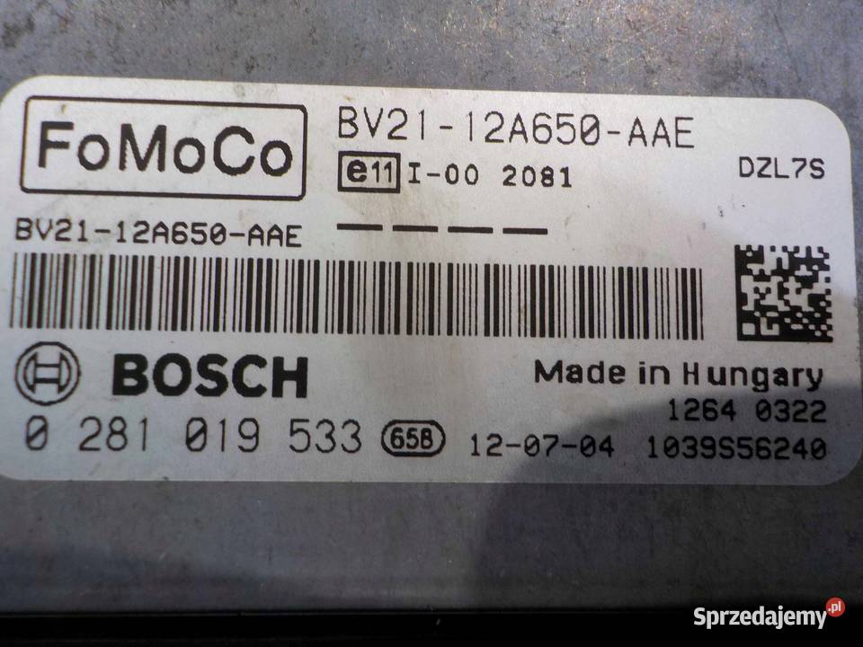 FORD FIESTA MK7 16 TDCI 12r sterownik komputer mazowieckie Suków