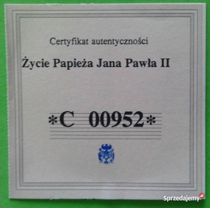 BEATYFIKACJA Papież Jan Paweł II Złoty Olbrzymi Numizmatyka Sosnowiec