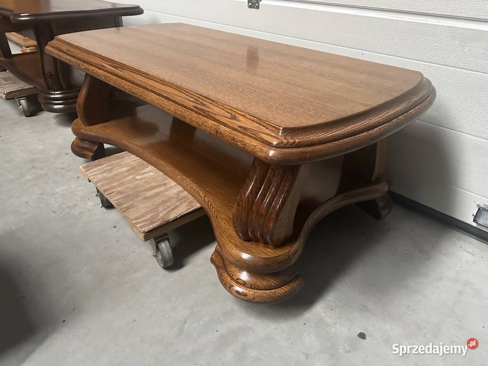 Masywna dębowa ława rustykalna 138 wielkopolskie Sławoszewek