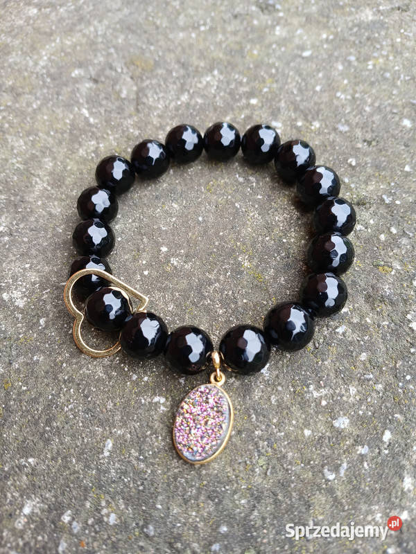 Bransoletka damska z Onyksu fasetowanego z Kielce