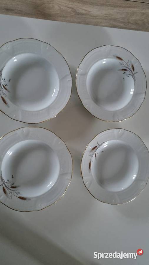 Talerze Głębokie Obiadowe Porcelana Francuska Dom i Ogród wielkopolskie Wola Podłężna sprzedam