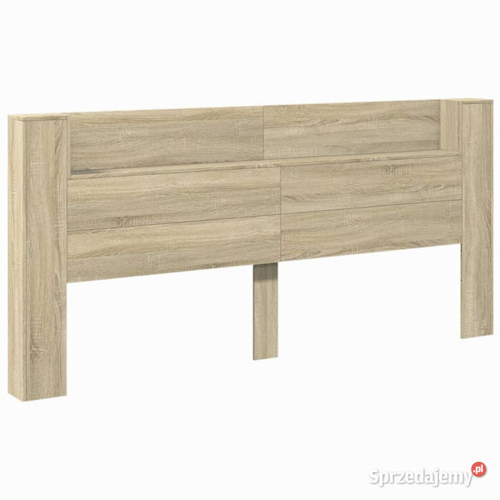 Zagłówek z półką i LED dąb sonoma 220x165x1035 Warszawa
