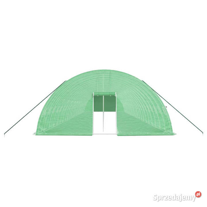 Szklarnia ze stalową ramą zielona 144 m 24x6x285 Warszawa