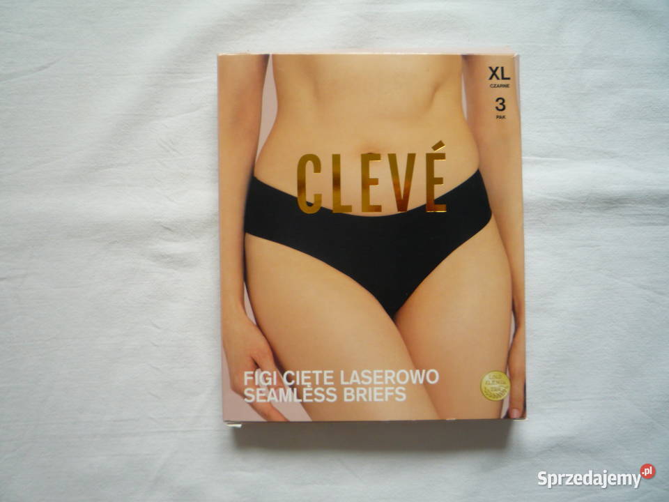 3 sztuki Cleve 42XL Majtki bezszwowe Czarne Szczecin sprzedam