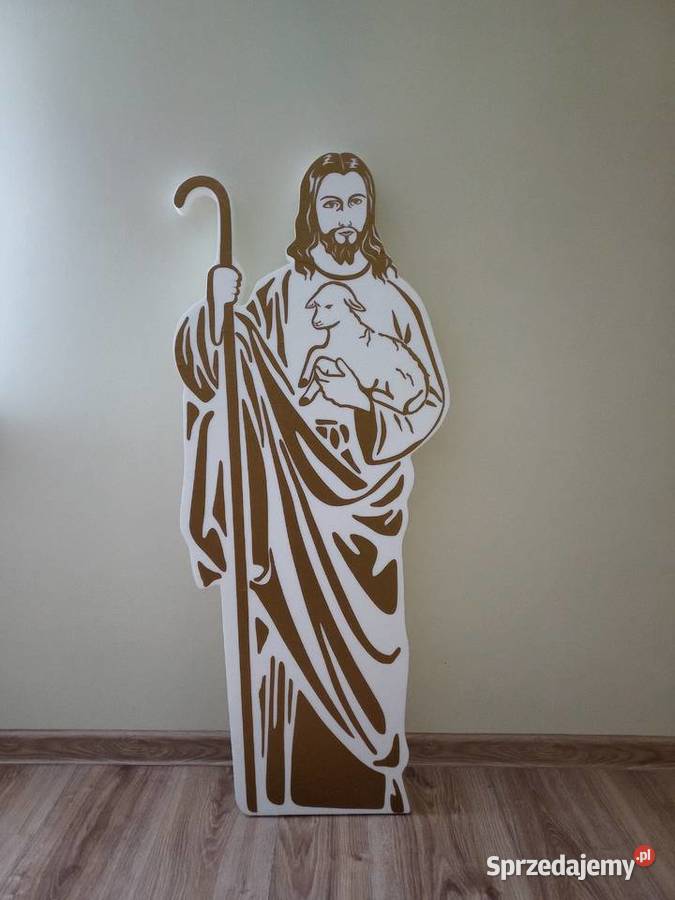 Postać Pana Jezusa pasterza dekoracja Pierwsza