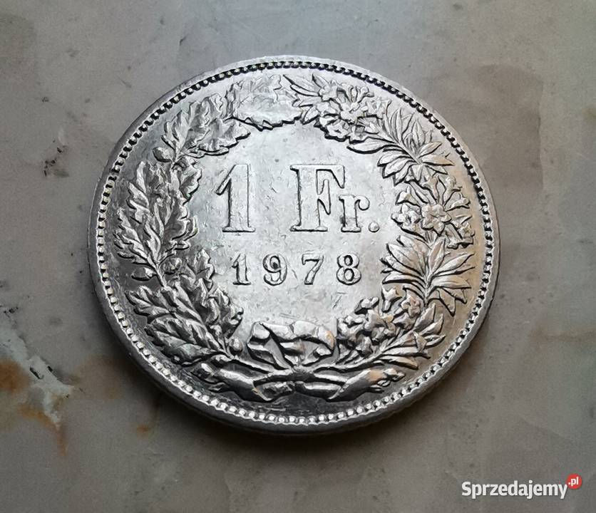 Moneta 1 Frank Szwajcaria Numizmatyka