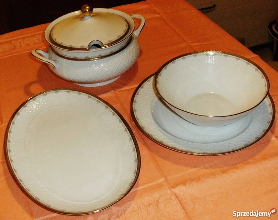 4 części serwisu obiadowego starej porcelany Kraków sprzedam