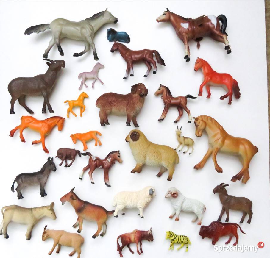 Figurki zwierząt gospodarskie i egzotyczne z Wieliczka