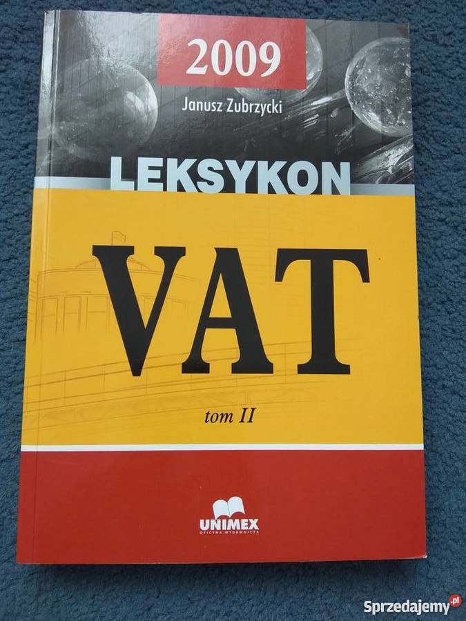 leksykon VAT tom II Zubrzycki Poznań