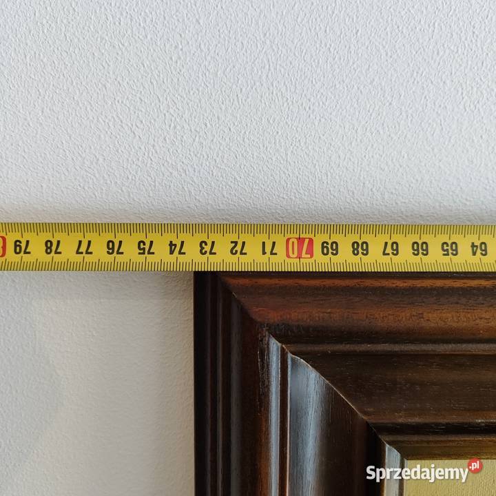 Piękny obraz na płótnie w grubej ramie ręcznie Wola Łużańska