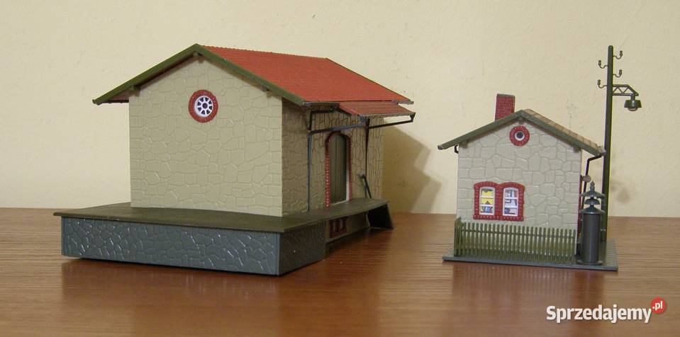 Domek na makietę 7 kolejka magazyn i budka Łódź