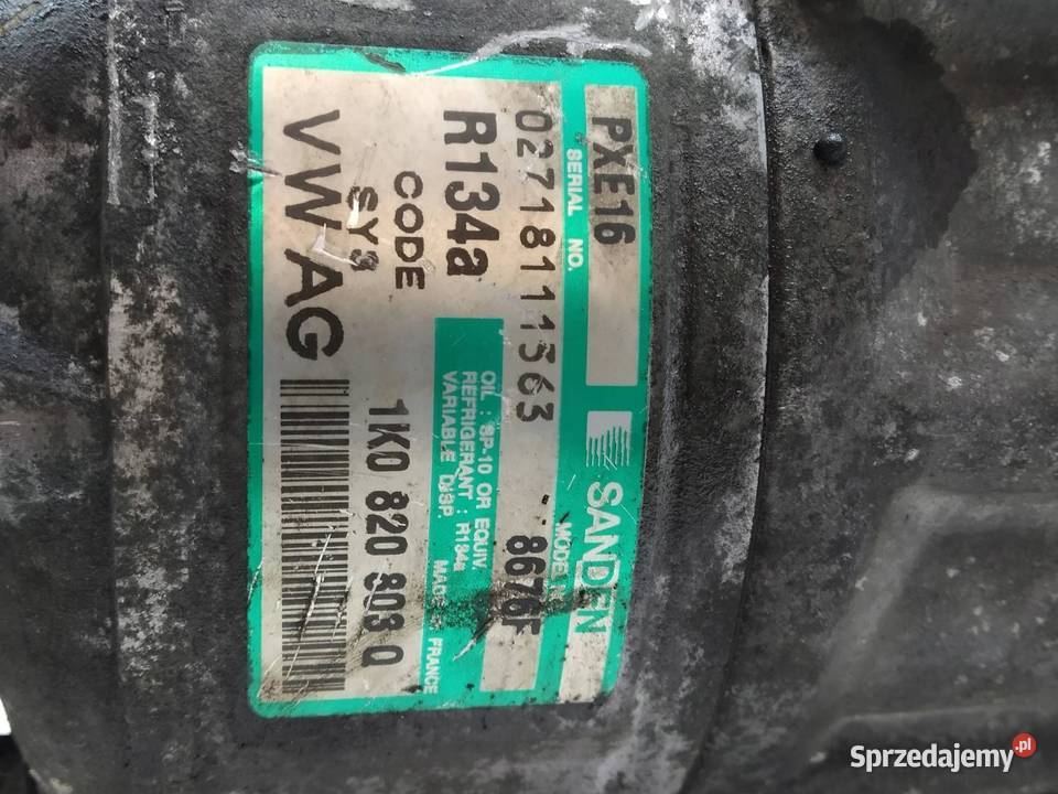 SPRĘŻARKA KLIMATYZACJI 1K0820803Q 19 TDI VW osobowe