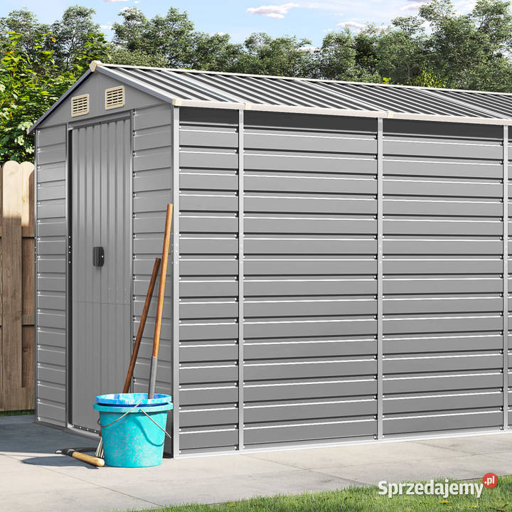 Szopa ogrodowa jasnoszara 191x980x198 stal Warszawa