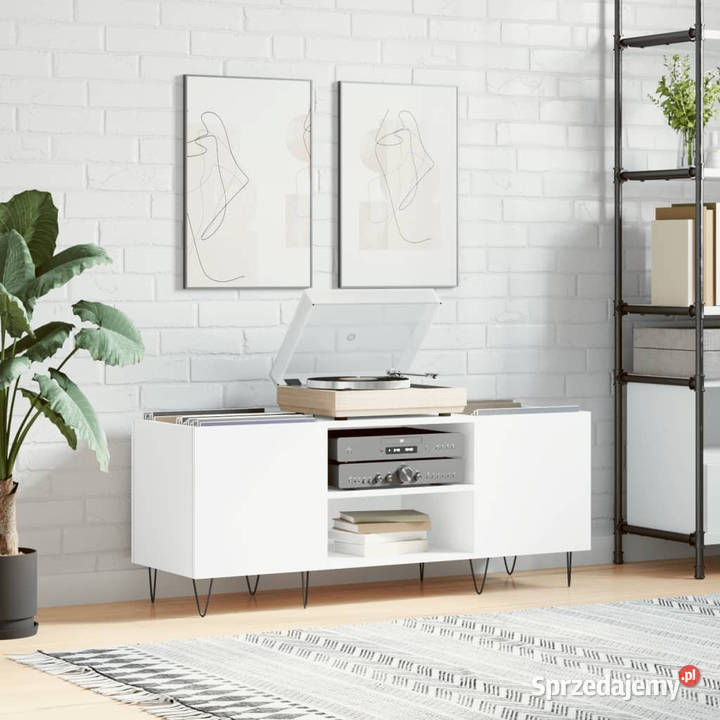 Szafka na płyty biała 121x38x48 materiał Pozostałe mazowieckie Warszawa