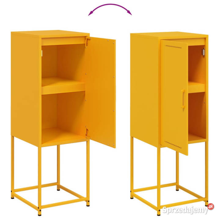 Szafka musztardowa 36x39x107 stalowa WM846533 Warszawa