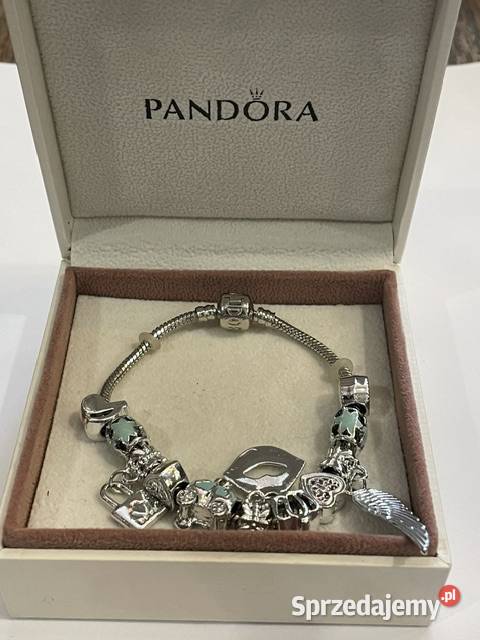 Pandora srebrna bransoletka z zawieszkami Kraków