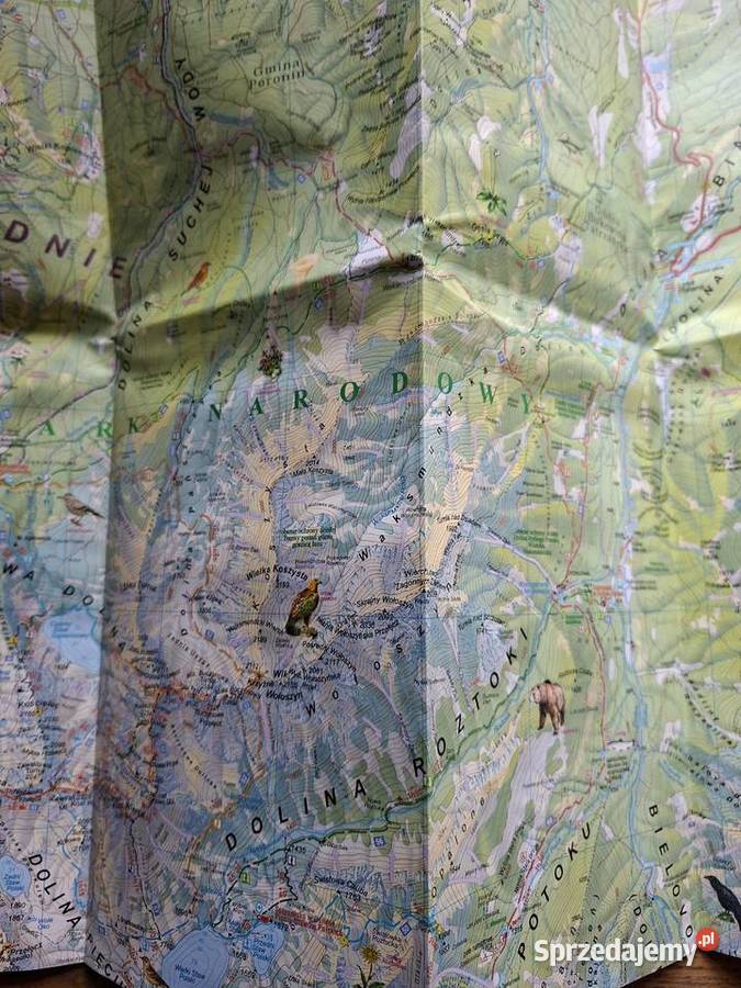 Tatry Wysokie słowackie i polskie mapa Kraków