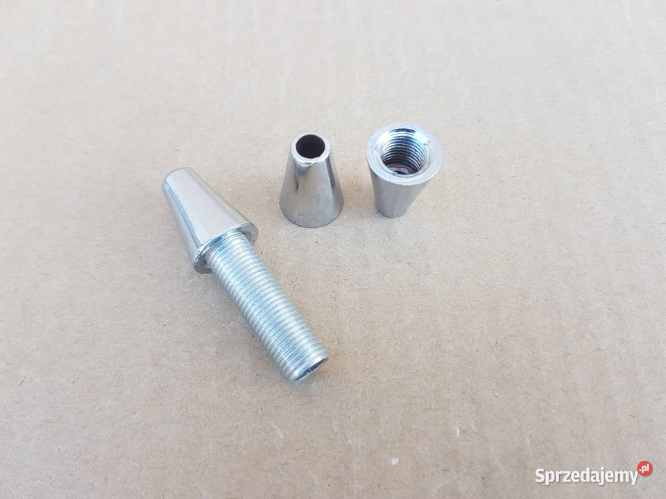 Nakrętka do lamp M10x1 STOŻEK kolor stal 2 mazowieckie Warszawa