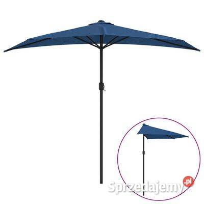 Półparasol balkonowy aluminium niebieski Warszawa sprzedam