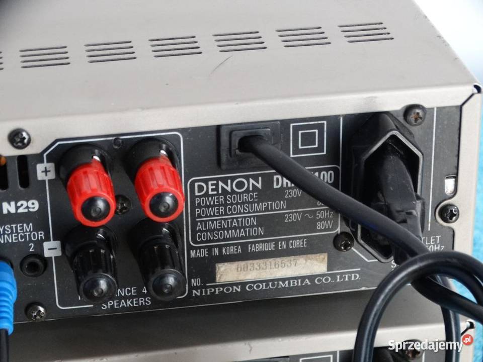 Amplituner i CD Denon DRAF100 szampan WYSYŁKA podkarpackie Jasło