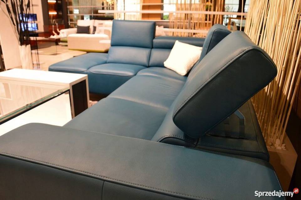 Narożnik Skórzany Metalowe Wysokie Nogi Toruń