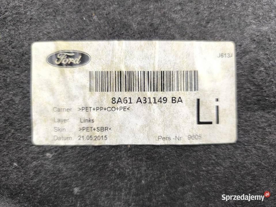 BOCZEK BAGAŻNIKA LEWY FORD FIESTA MK7 LIFT