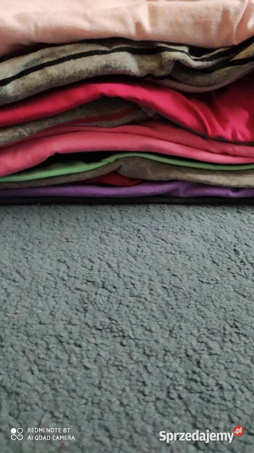 bluzki z długim rękawem dziewczęce 15 sztuk Rozmiar 128 Poznań