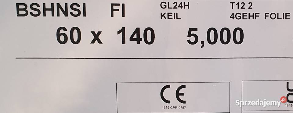 Drewno konstrukcyjne C24 60x140 DUO BSHNSI