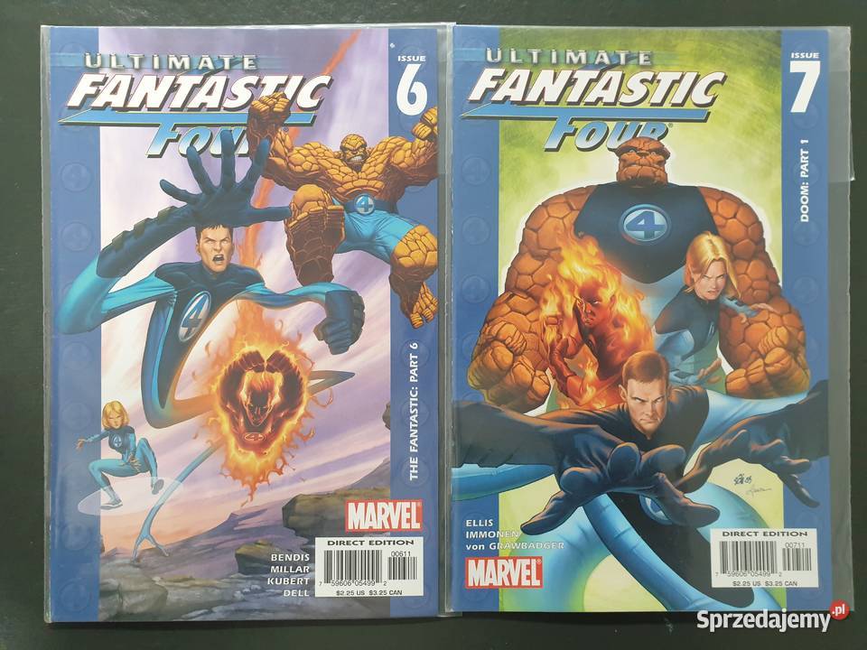 Ultimate Fantastic Four 9 oryginalnych komiksów Gdynia