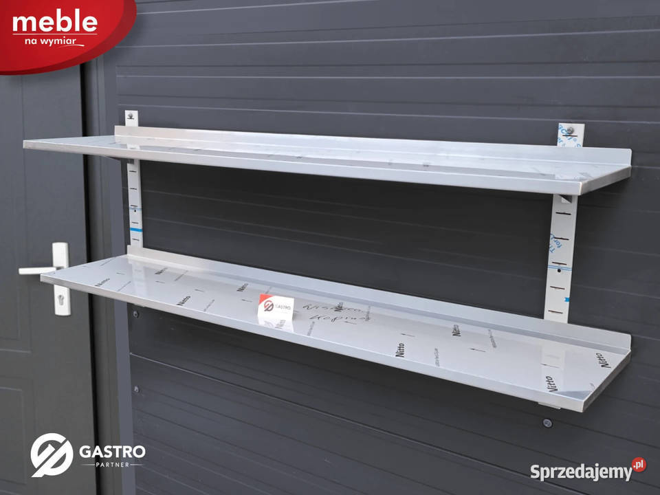 Półka wisząca podwójna ścienna ze stali wielkopolskie Ostrów Wielkopolski sprzedam