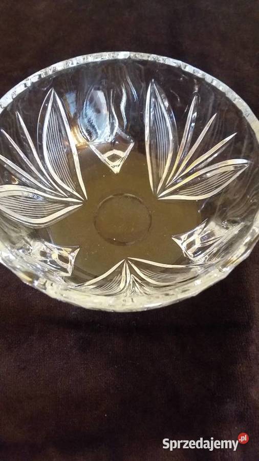 Szklana miseczka na nóżkach wys7 x szer12Misa