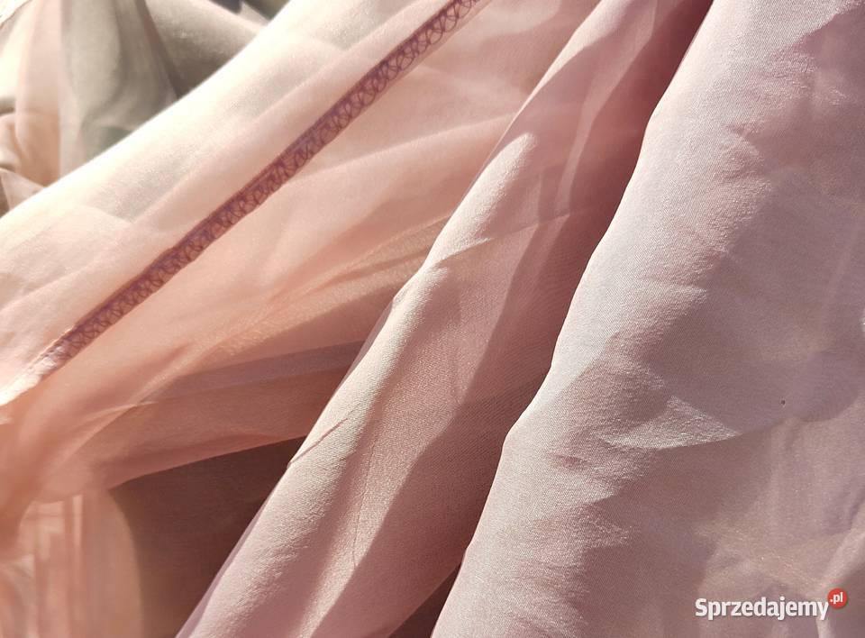 Duża ozdobna chusta szal stole róż organza etola Szczecin