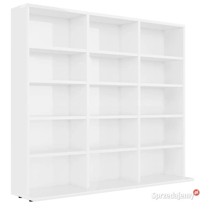 Szafka na płyty CD wysoki połysk biała 102 x 23 Pozostałe Warszawa