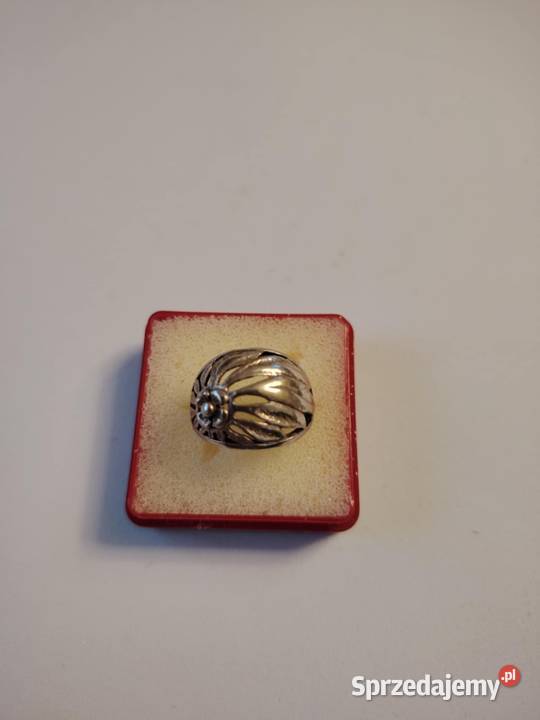 Pierścionek srebrny koszyczek Warmet Radom