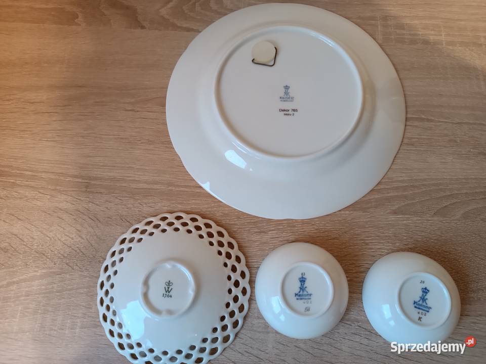 Ozdobna porcelana ptaki kwiaty Gorlice