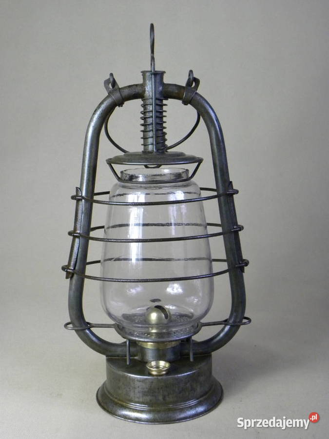 Stara niemiecka lampa naftowa Heinrich Friedrich Legnica sprzedam
