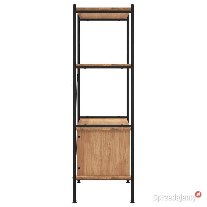 Regał z szafką 80x40x130 stal i materiał Warszawa