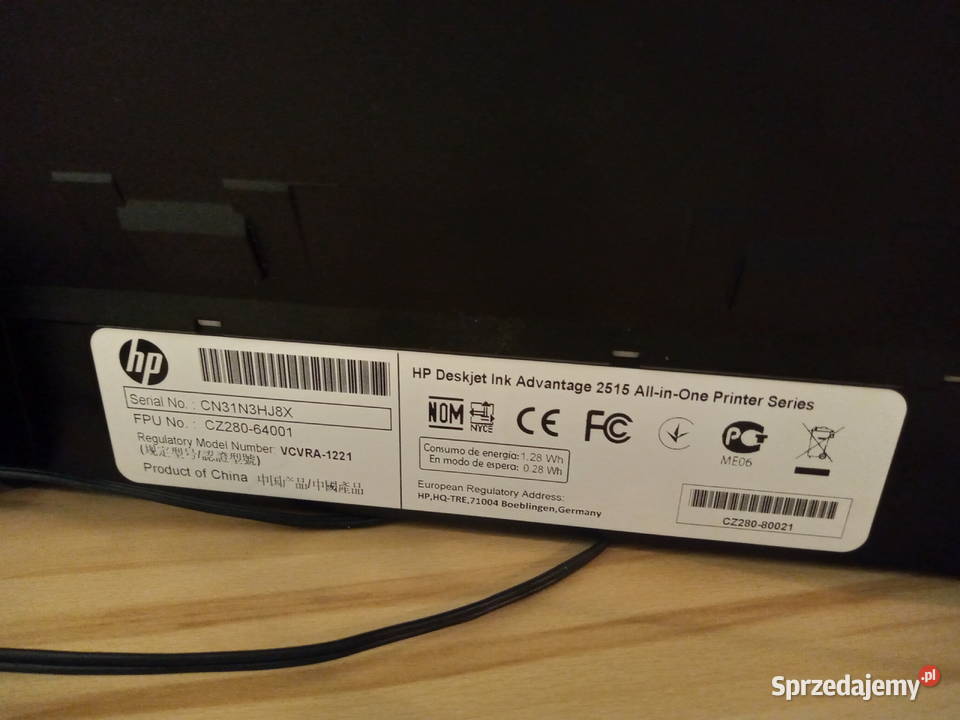 DRUKARKA WIELOFUNKCYJNA HP DESKJET 2515 1 Radom