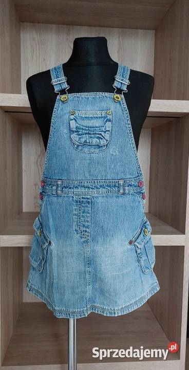 NEXT Jeansowa spódniczka ogrodniczka 110 Wilamowice