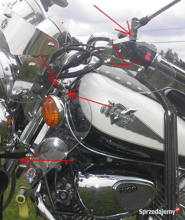 Bagażnik yamaha virago xv 750 xv 1100 podwujnie