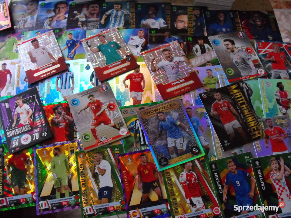 Karty piłkarskie Mega zestaw 500 kart i album Mykanów
