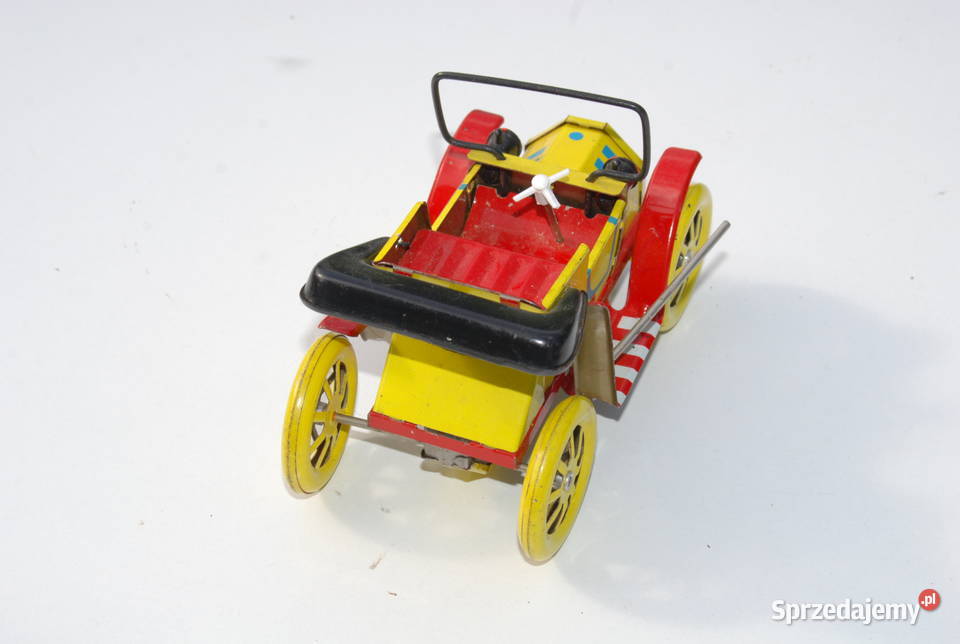 Stara zabawka blaszany samochód Czechosłowacja śląskie Cieszyn
