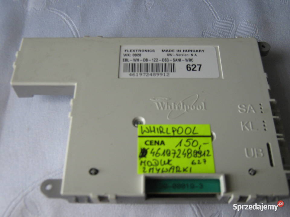 WHIRLPOOL 461972489912 627 MODUŁ ZMYWARKI wolnostojące Nowy Sącz
